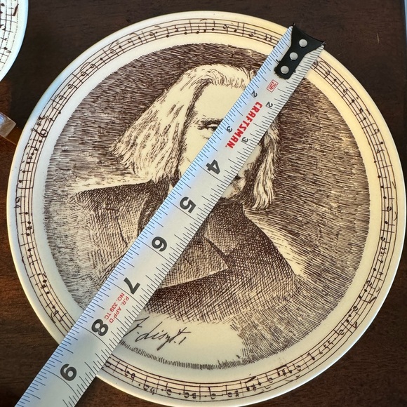 SCHUBERT & LISZT COLLECTORS PLATES SET - MUSICAL MASTERS - Picture 5 of 8